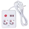 Maclean zásuvkový predlžovací kábel 2 zásuvky + 3xUSB Náhľad obrázku produktu 1