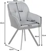 riess-ambiente Drehbarer Design Stuhl MR. LOUNGER anthrazit Produktbild-Vorschau 12
