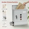 WOLTU Briefkasten, Postkasten mit Zeitungsfach Produktbild-Vorschau 4