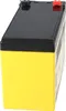 A yellow and black battery with black and red terminals on top. Podgląd zdjęcia produktu