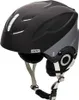 A black and gray ski helmet with straps. Produktbild-Vorschau