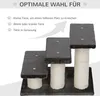 PawHut Tiertreppe Katzentreppe 3 Stufen Hundetreppe Treppe Produktbild-Vorschau 4