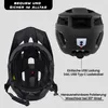 Herren Fahrradhelm Schwarz Matt | USB-C Rücklicht | 54-61cm Produktbild-Vorschau 2