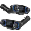 Two black car FM transmitters with blue accents are shown against a white background. Anteprima dell’immagine prodotto