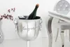 Eleganter Sektkühler CHAMPAGNE 75cm silber poliert Produktbild-Vorschau 3