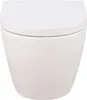 Calmwaters® Wand WC spülrandlos Weiß, mit WC-Sitz, Raumspar Produktbild-Vorschau 7
