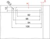 ANKOR DS-30 Charnière à encastrer gauche en bas/droite en Voir les images du produit 3