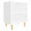 vidaXL Nachttisch mit Massivholz-Beinen Weiß 40x30x50 cm -  Produktbild-Vorschau 10