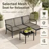 KOMFOTTEU Gartenmöbel Set, 3-teiliges Terrassenmöbel mit Produktbild-Vorschau 4