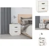 vidaXL Nachttisch Weiß 40x34x45 cm Massivholz Kiefer -  Produktbild-Vorschau 1