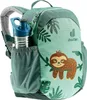A close-up view of a child's backpack with a sloth design. Podgląd zdjęcia produktu