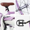 vidaXL Kinderfahrrad 18 Zoll für 5-7 Jahre alt Lila Produktbild-Vorschau 3