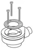 Villeroy & Boch Tempoplex Plus, ø90 mm plastica, 1 pezzo. Anteprima dell’immagine prodotto 2