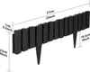 XINZI Bordure de pelouse en plastique aspect bois, Voir les images du produit 2