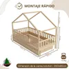 Cama infantil Crazy Pine con cajones, 90x200 cm – Cama para Vista previa de la imagen del producto 2
