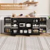 A kitchen sideboard with various appliances and storage items displayed. Produktbild-Vorschau