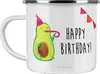 Mr. & Mrs. Panda Pott Avocado Geburtstag - Weiß - Geschenk, Produktbild-Vorschau 1