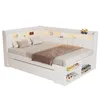 MODFU Kinderbett Polsterbett 90x200 mit USB-Anschluss und Produktbild-Vorschau 6