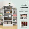 COSTWAY 120,5 cm vysoká kuchyňská skříňka, volně stojící Náhled obrázku produktu 7