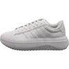 A side view of a white Adidas Grand Court Platform sneaker against a white background. Produktbild-Vorschau