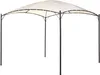 A beige pergola with a black frame is shown against a white background. Náhled obrázku produktu