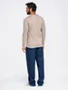 OMBRE Pullover Baumwolle V-1 Regular Fit OM-SWSW-0103 brown Produktbild-Vorschau 4