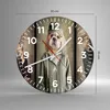Wanduhr - Rund - Glasuhr - Tier Abstraktion - 30x30cm - Produktbild-Vorschau 3