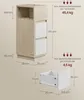 A diagram showing the dimensions and weight capacity of a VASAGLE nightstand with two drawers and an open shelf. Produktbild-Vorschau