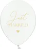 Luftballons 30cm mit Aufdruck Just Married 6er Set weiß / Produktbild-Vorschau 4