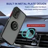 A phone case with a ring holder is shown attached to a car's air vent mount. Produktbild-Vorschau