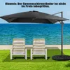Slunečník COSTWAY 300 × 300 cm, slunečník s kloubovým Náhled obrázku produktu 8