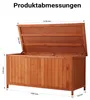 Wiltec cassetta da giardino in legno 127 x 55 x 60 cm Anteprima dell’immagine prodotto 8