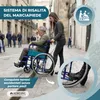 Carrozzina pieghevole Mobiclinic Seduta 46 cm Freno a mano Anteprima dell’immagine prodotto 6