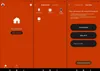 A mobile application interface showing options for adding devices and granting permissions. Produktbild-Vorschau