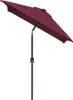 vidaXL Ombrellone con palo in metallo 300x200 cm Rosso Anteprima dell’immagine prodotto 3