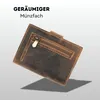 Slim Wallet Geldbeutel Braun Münzfach RFID-Schutz Leder Produktbild-Vorschau 6