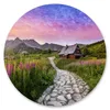 Samolepka Samolepicí fotopapír v kruhu Horská krajina Tatry Náhled obrázku produktu 1