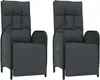 vidaXL Fauteuil de jardin relax avec coussins 2 pcs. Poly Voir les images du produit 1