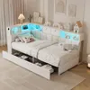 Łóżko tapicerowane INONEFT, sofa łóżko, 90x200 cm, jedno Podgląd zdjęcia produktu 1