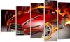 Bild auf Leinwand - Leinwandbild - Auto Flammen Rot - Produktbild-Vorschau 1