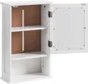BELIANI Zrcadlová koupelnová skříňka bílá MDF 34 x 53 cm Náhled obrázku produktu 5