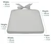 Beautissu Set di 4 cuscini per sedia Pia, 40x45 cm, grigio Anteprima dell’immagine prodotto 2