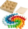 Ulanik Montessori Holzset "Rainbow Patterns" Produktbild-Vorschau 1