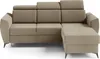 Minimalistische, Ecksofa mit Schlaffunktion und Bettkasten, Produktbild-Vorschau 1