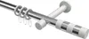 Interdeco Gardinenstange / Vorhangstange Chrom / Weiß, Typ Produktbild-Vorschau 1