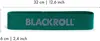 A green loop band with the brand name printed on it, along with size dimensions. Anteprima dell’immagine prodotto