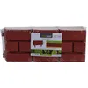A package of brick-patterned garden border fencing, with a label showing product details and an illustration of its use. Náhľad obrázku produktu