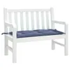 The Living Store Gartenbank-Auflage Marineblau 110x50x7 cm Produktbild-Vorschau 4