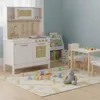 Cuisine rétro en bois pour enfants en MDF avec accessoires Voir les images du produit 17