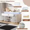 Merax Sideboard mit LED-Beleuchtung, Kommode mit 2 Produktbild-Vorschau 6